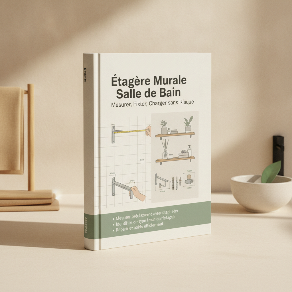 Étagère murale de salle de bain : mesurer, fixer, charger