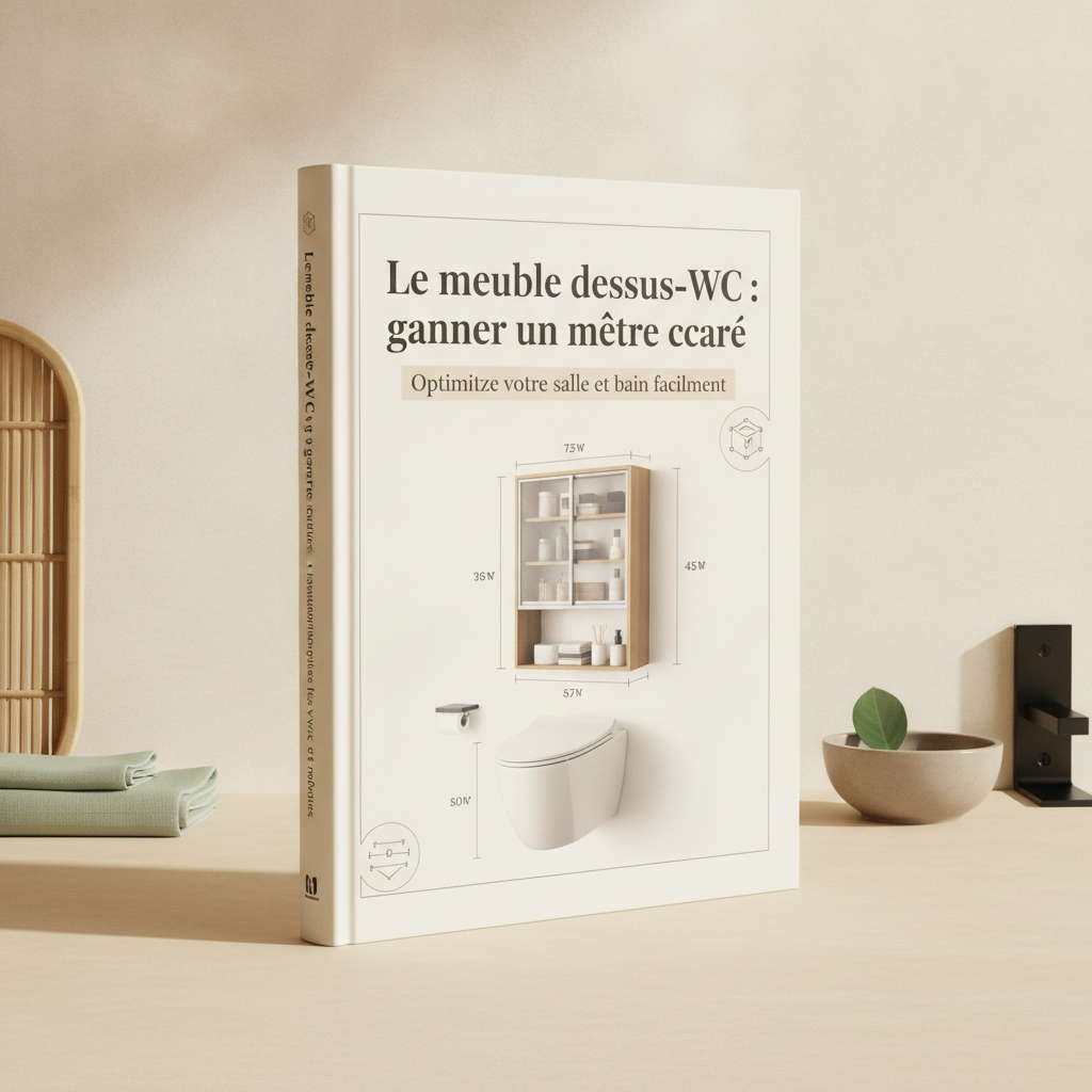 Le meuble dessus-WC : gagner un mètre carré