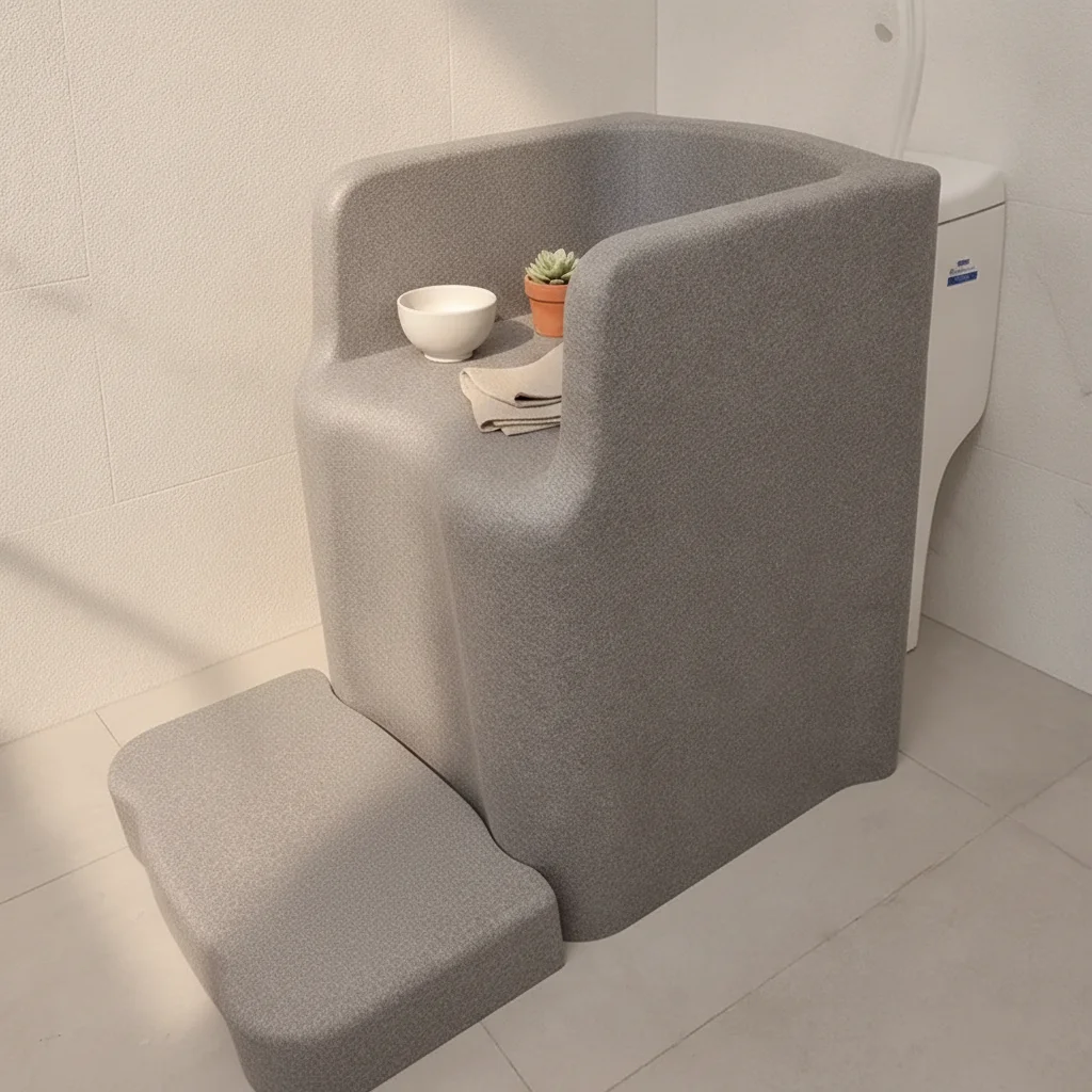 Tabouret de douche antidérapant ergonomique