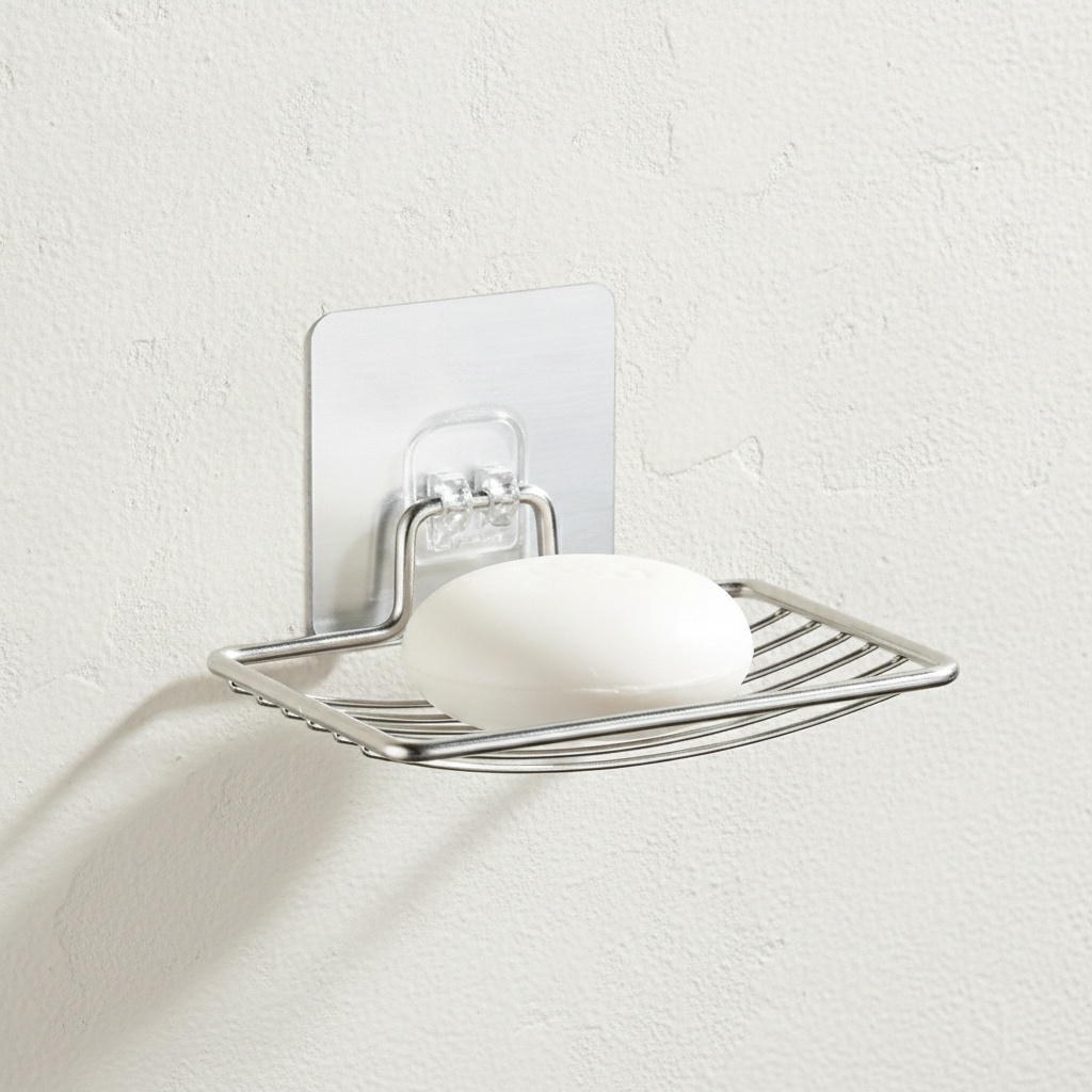 Porte-savon mural en acier inoxydable