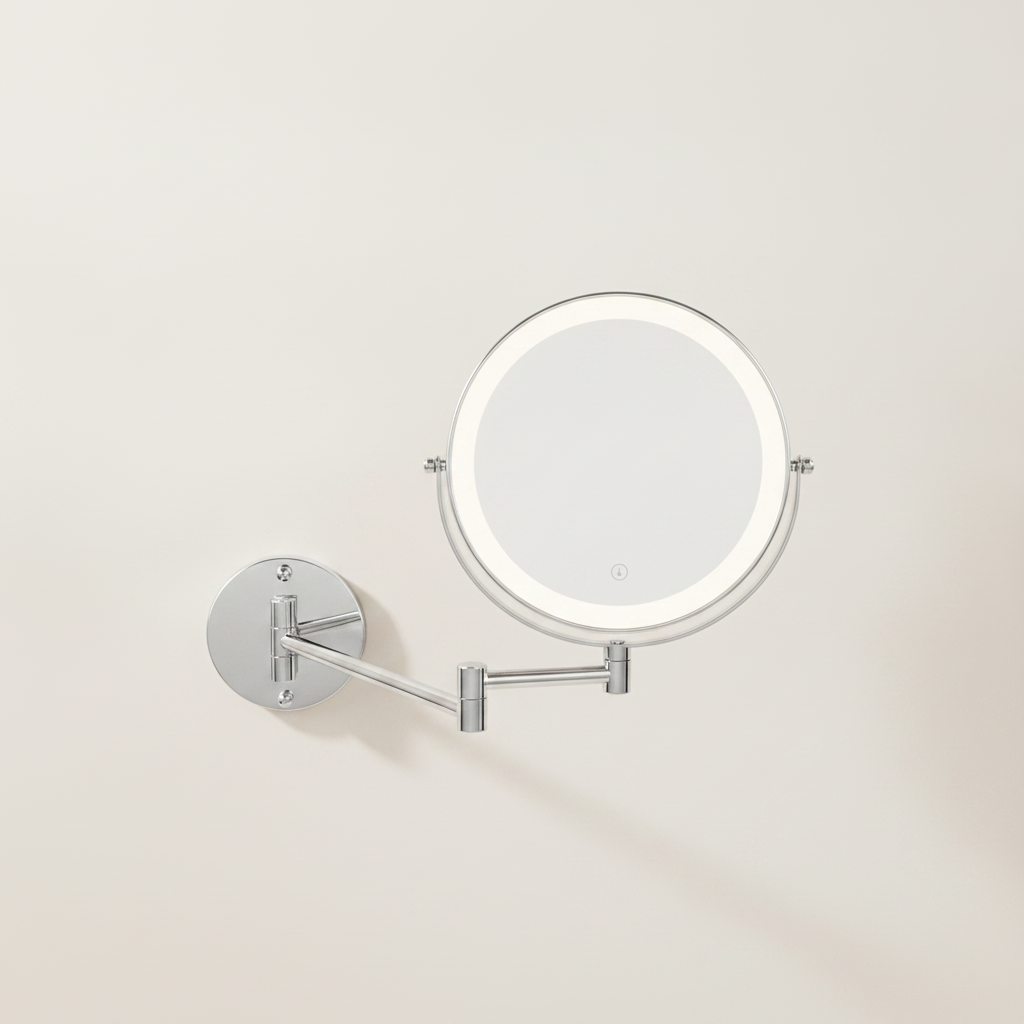 Miroir grossissant mural extensible 8 pouces
