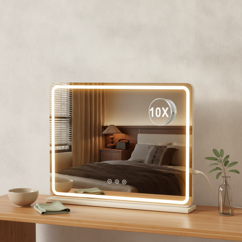 Miroir de maquillage LED 80x55cm
