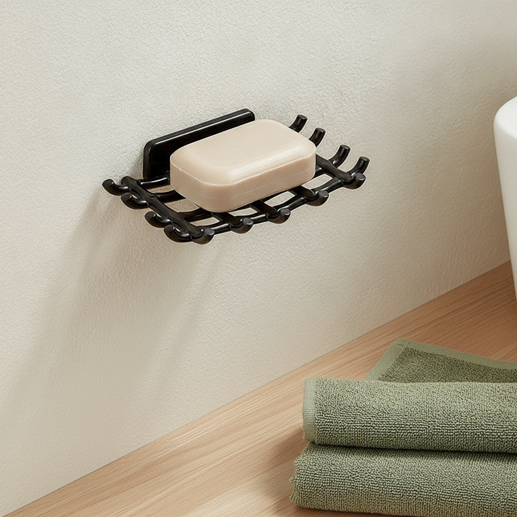 Étagère murale de salle de bain sans perçage