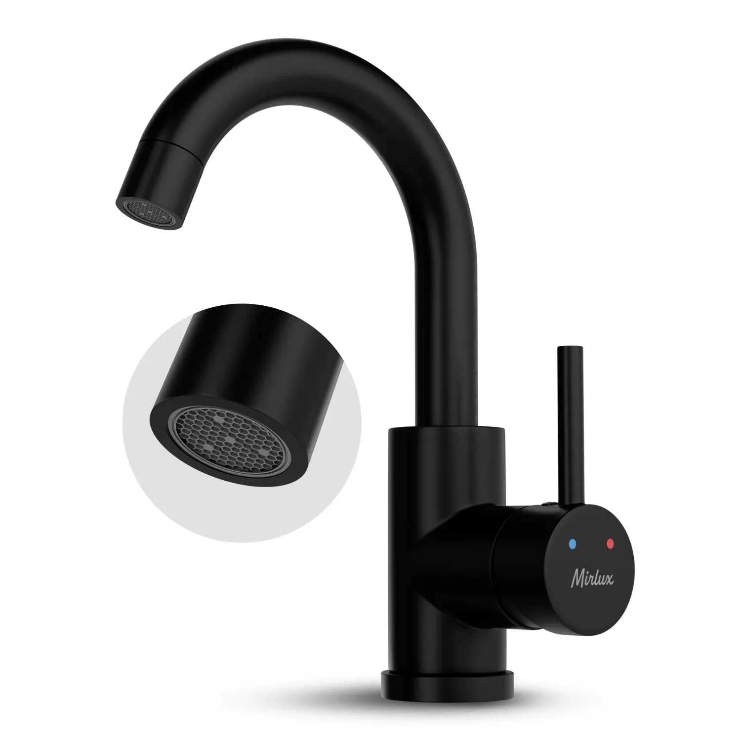 Mitigeur de lavabo – WC – Noir [THALIA] - Précommander