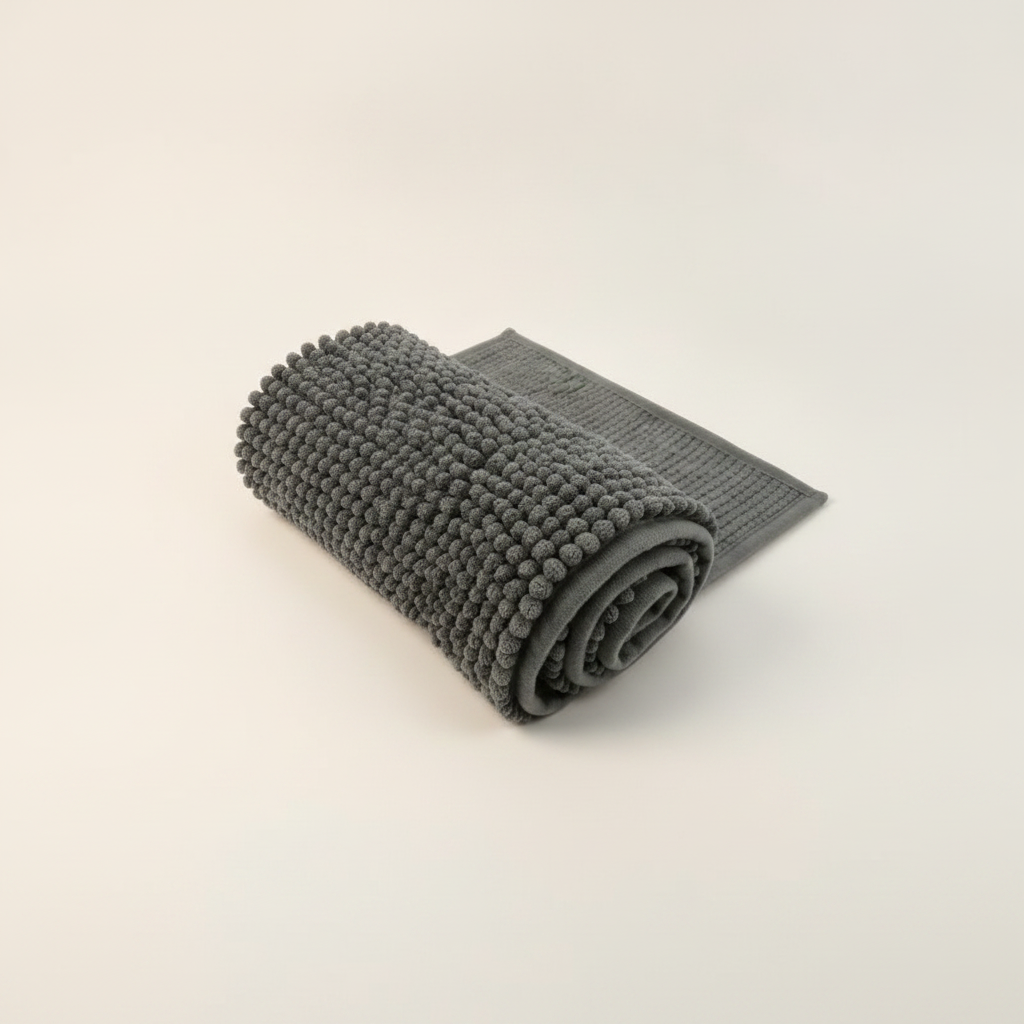 Tapis de bain absorbant en chenille