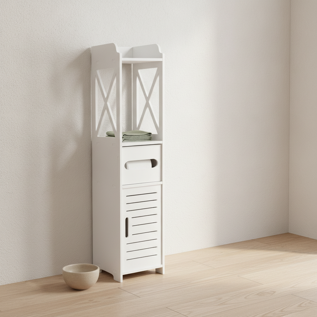 Meuble colonne de salle de bain 80 x 20 x 20 cm