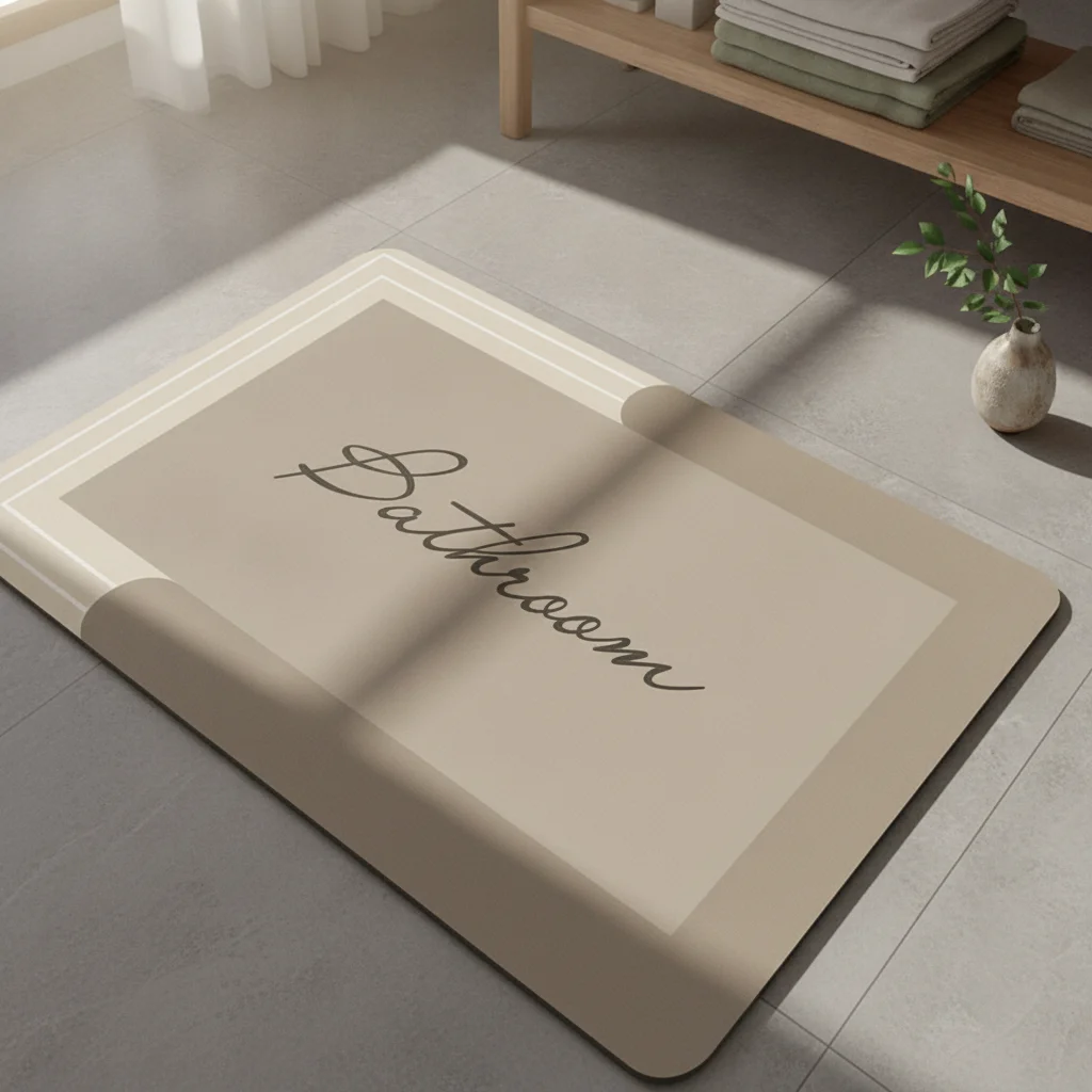Tapis de bain en terre de diatomée