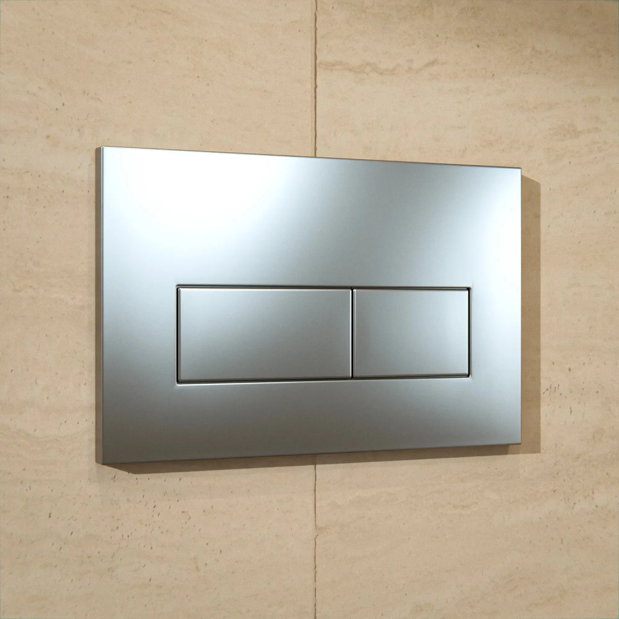 Plaque de commande - Gris - ABS Plastique DualFlush