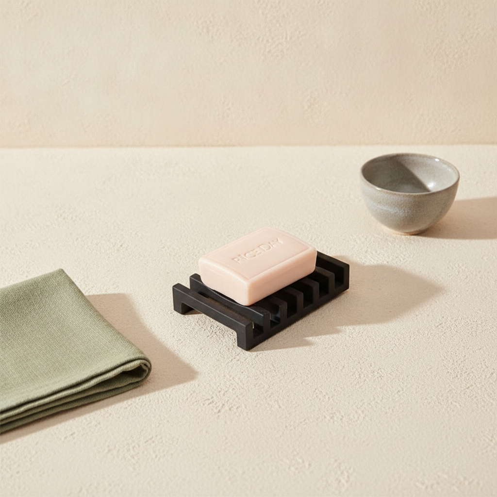 Porte-savon égouttoir en silicone