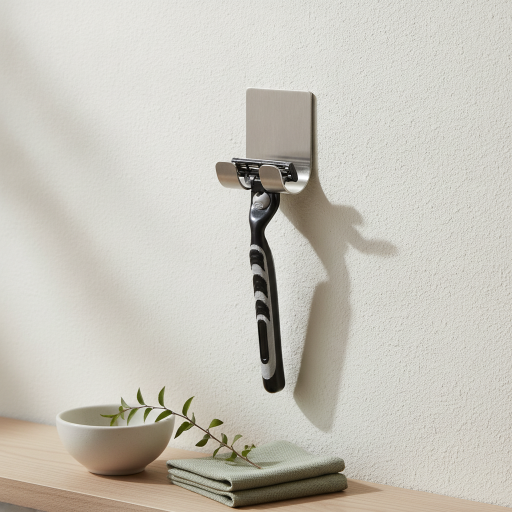 Porte-rasoir mural minimaliste (lot de 3)