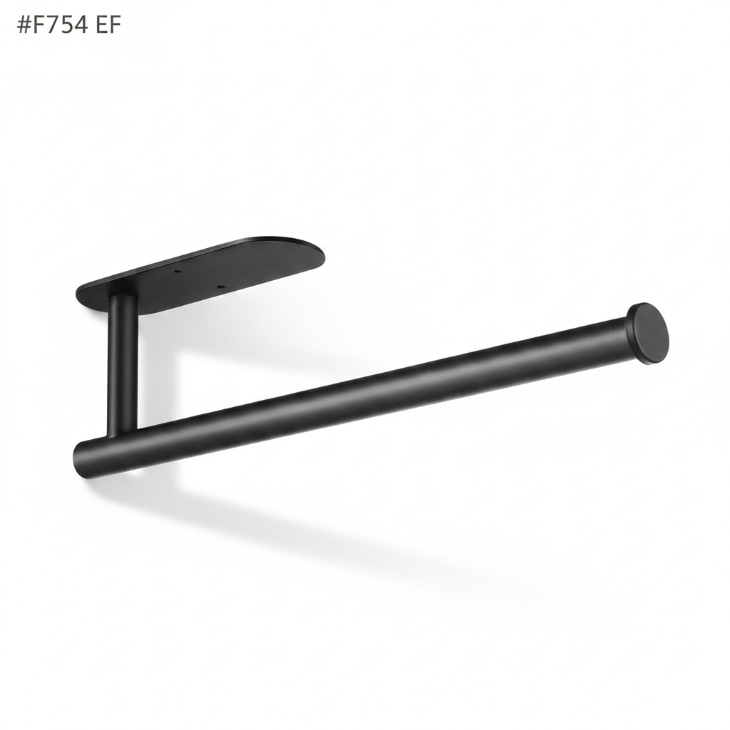 Porte-papier toilette adhésif en inox