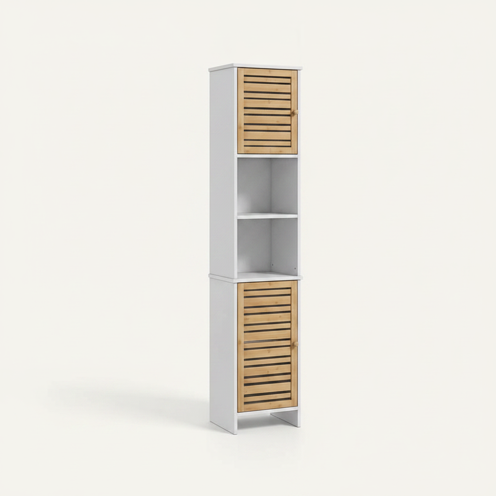 Colonne de salle de bain blanche 170 cm