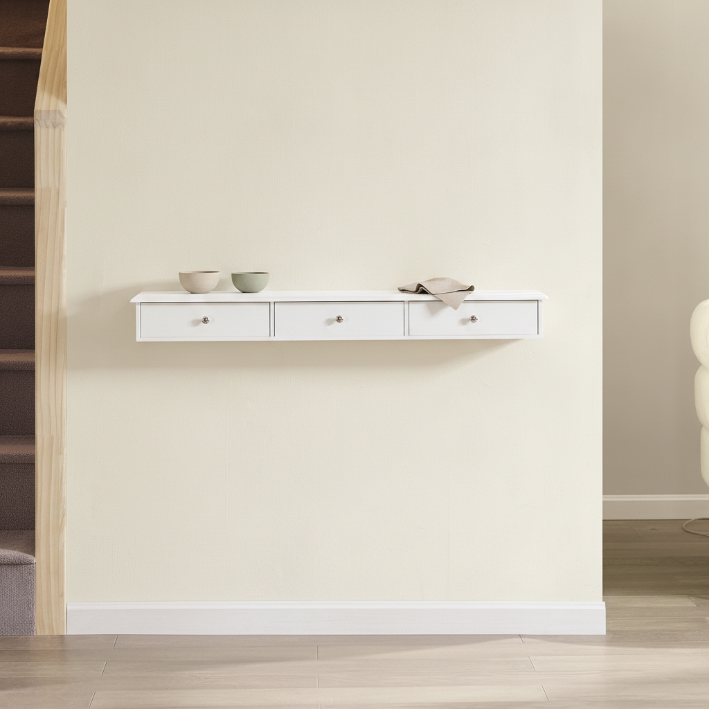Étagère murale de salle de bain 3 tiroirs