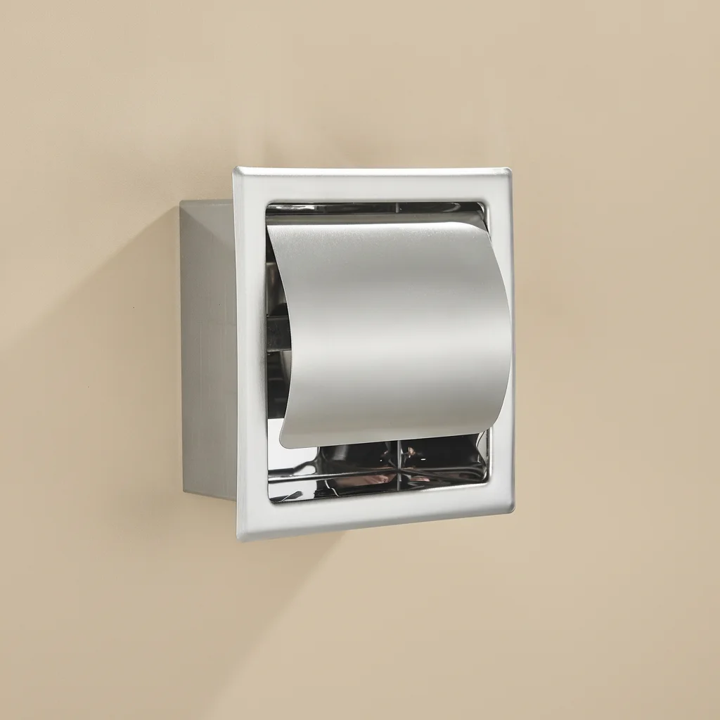 Porte-papier toilette mural noir mat