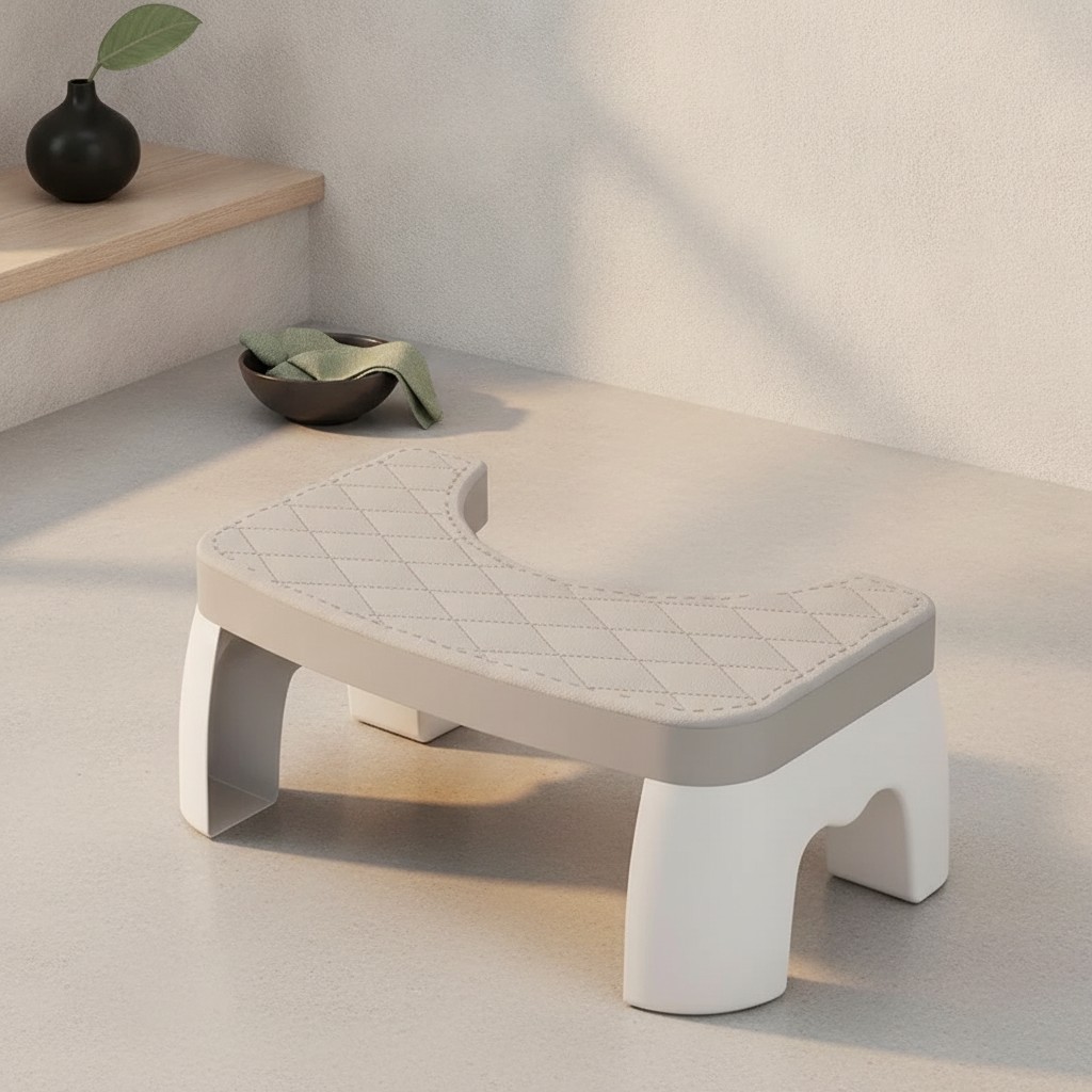 Tabouret de toilette physiologique ergonomique