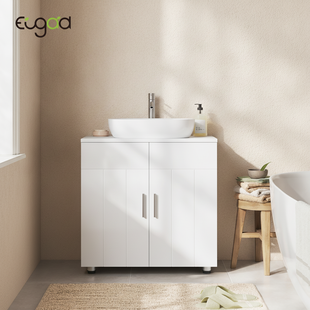 Meuble sous lavabo blanc 60x60x30cm