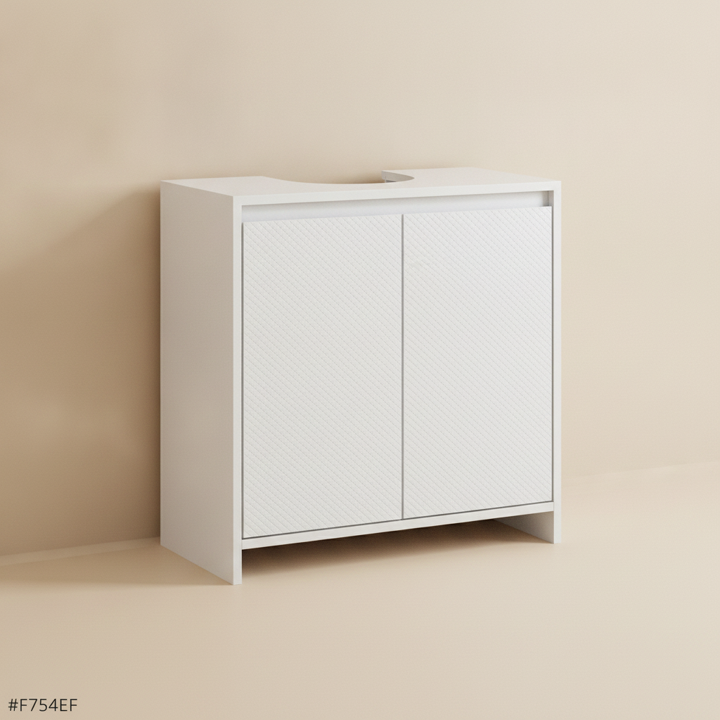 Meuble sous-lavabo blanc 60x30x60 cm