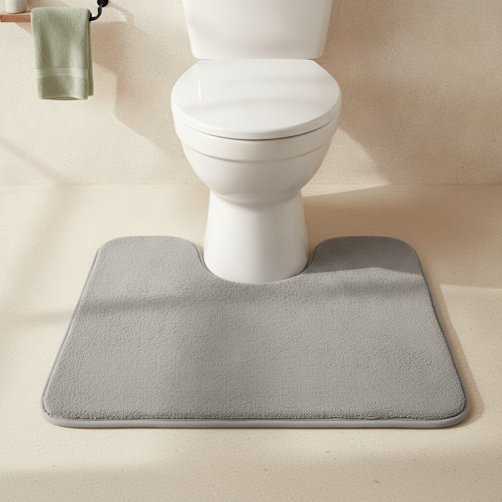 Tapis contour WC absorbant antidérapant