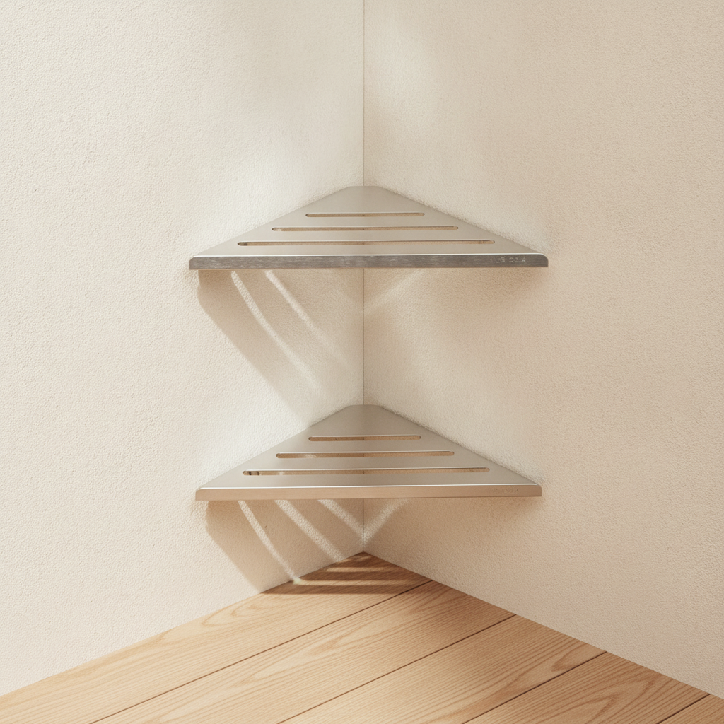 Étagère de douche d'angle sans perçage