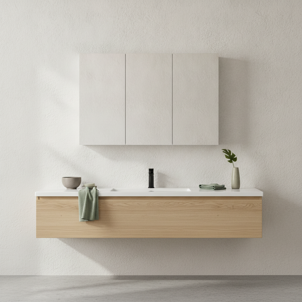 Armoire de toilette 3 portes miroir