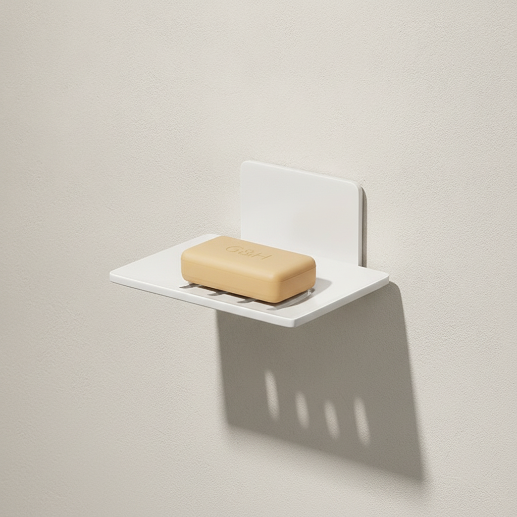 Porte-savon mural sans perçage en aluminium