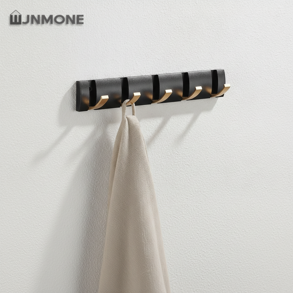 Patère murale rabattable pour salle de bain