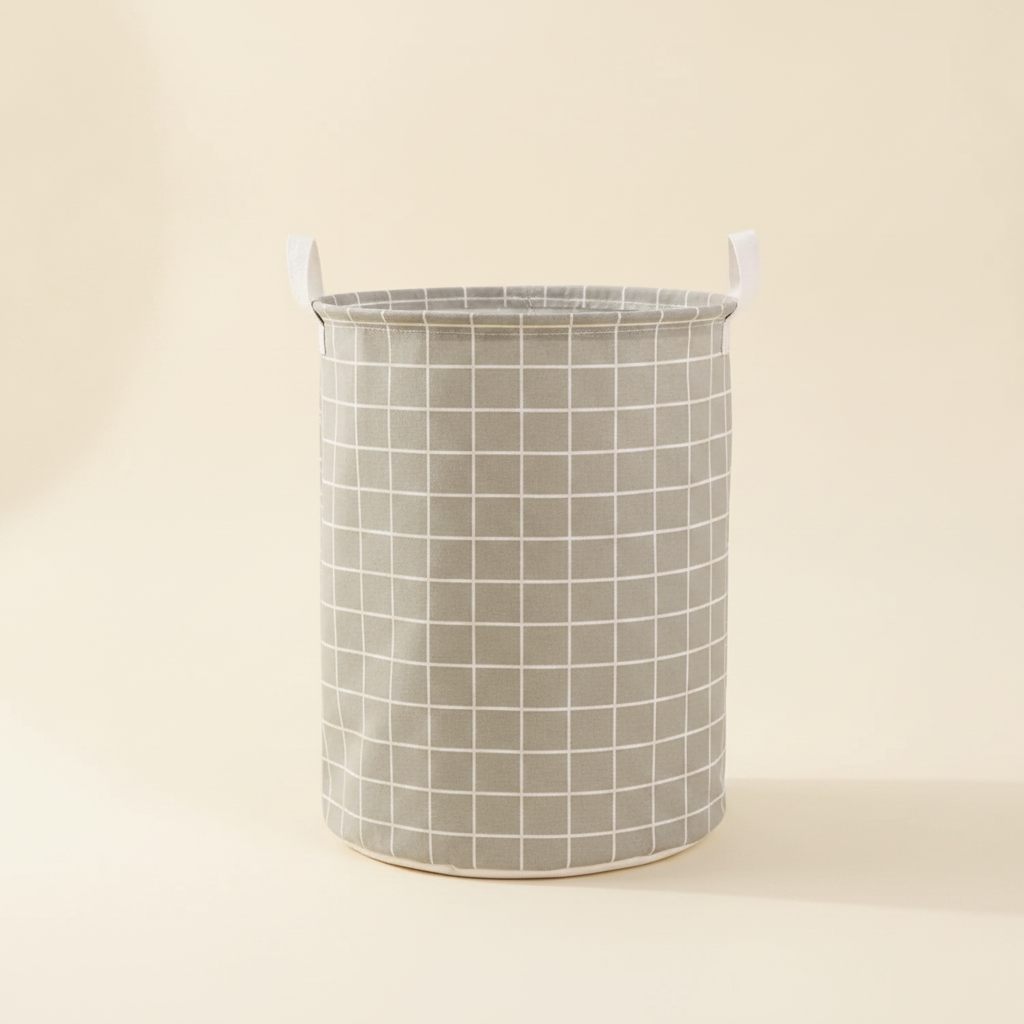 Panier à linge souple avec poignées