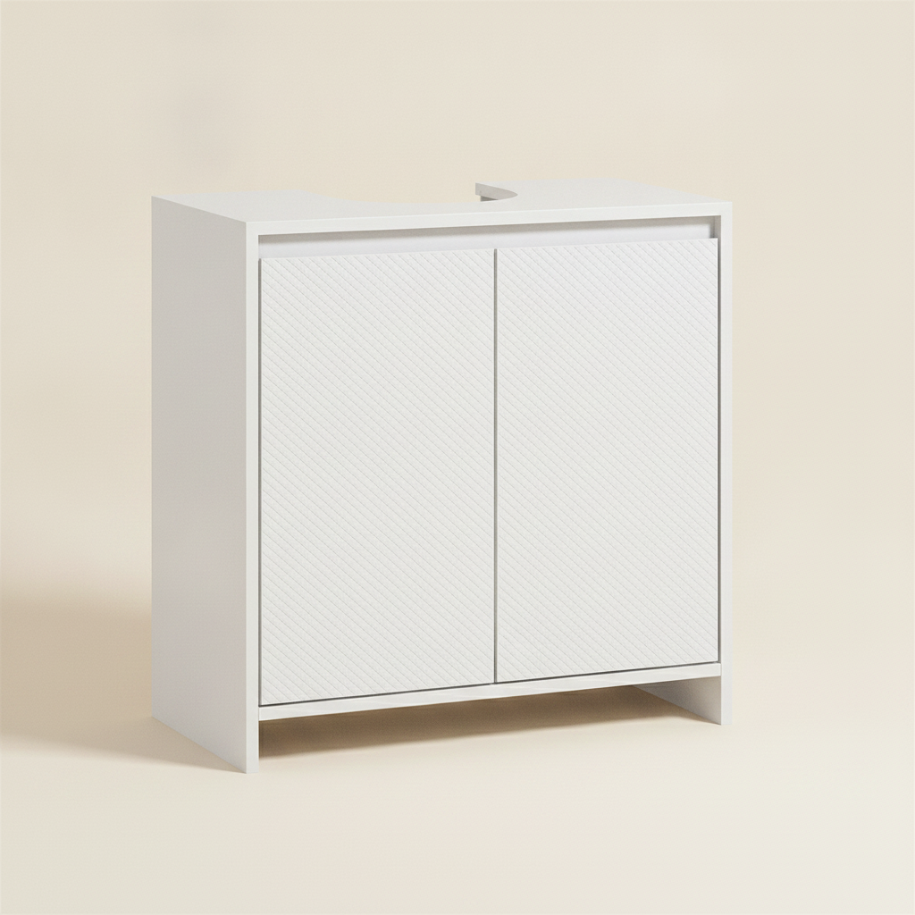 Meuble sous-lavabo blanc 60 x 30 x 60 cm