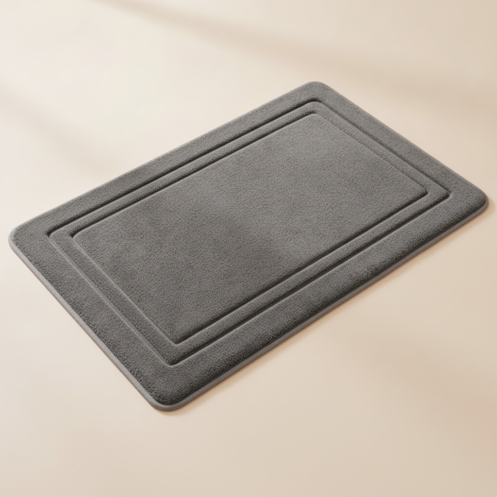 Tapis de bain antidérapant en flanelle