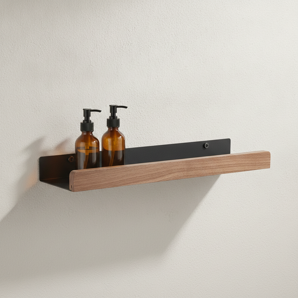 Étagère murale en bois sans perçage