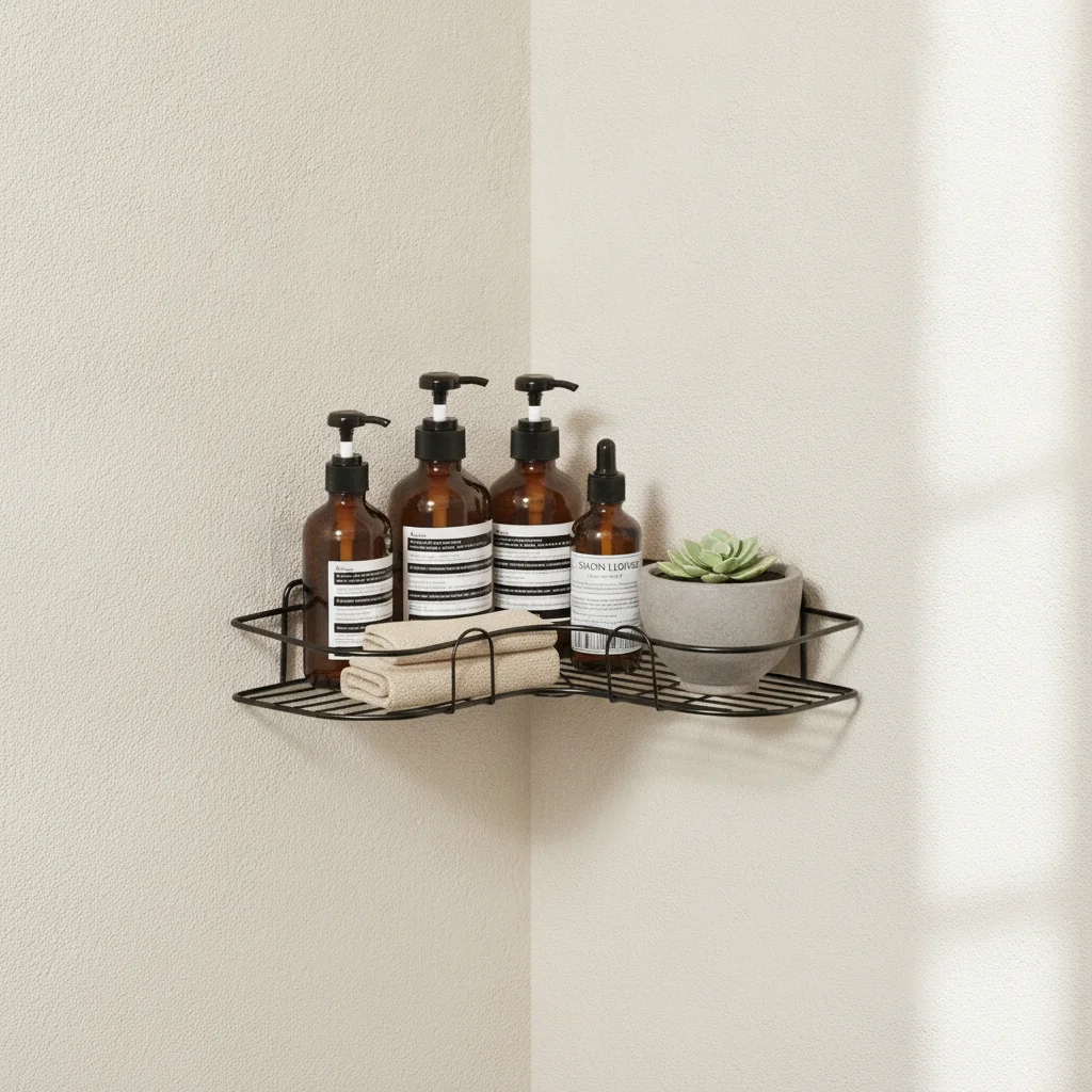 Étagère de douche d'angle sans perçage