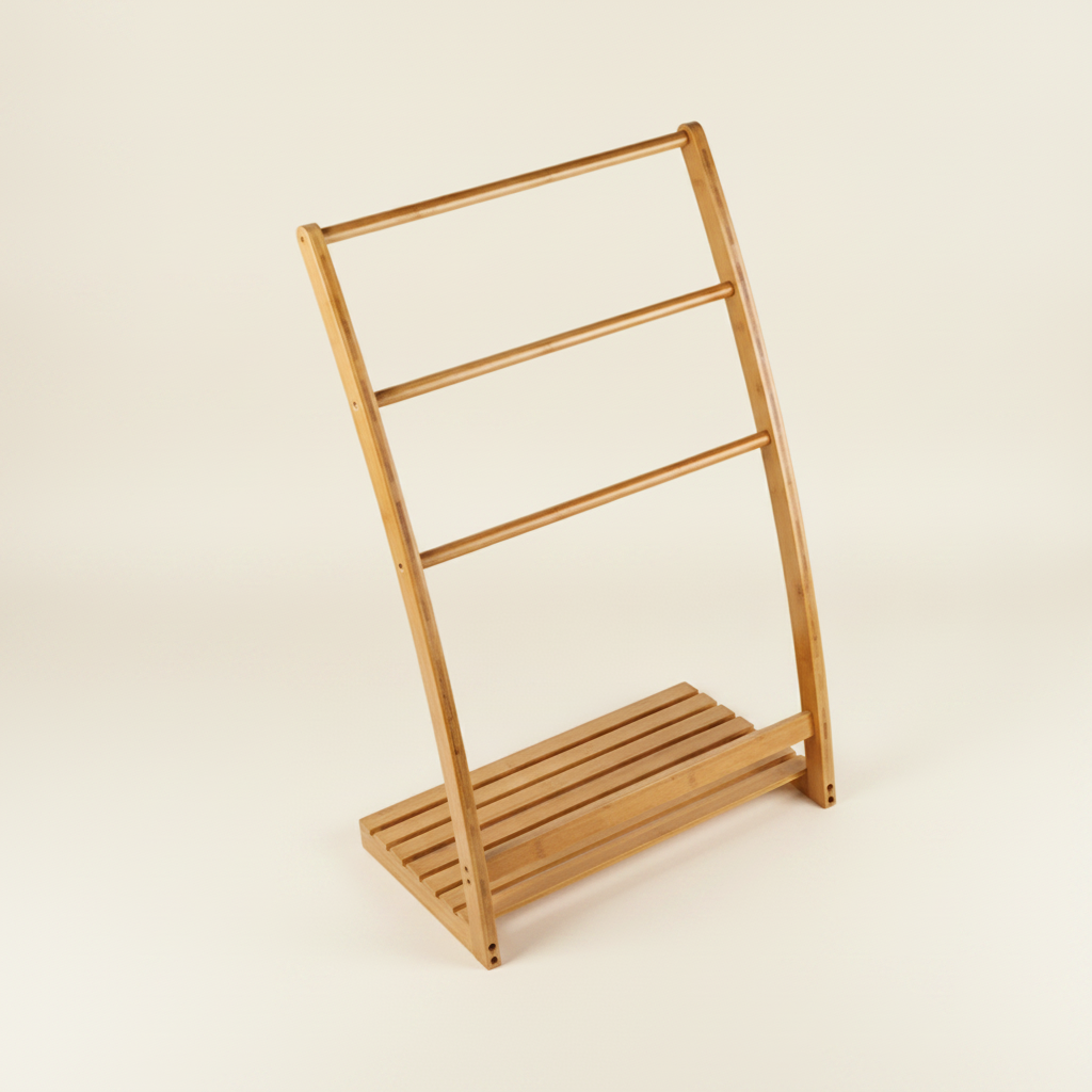 Porte-serviettes sur pied salle de bain