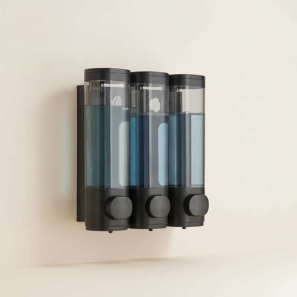 Distributeur de savon mural triple