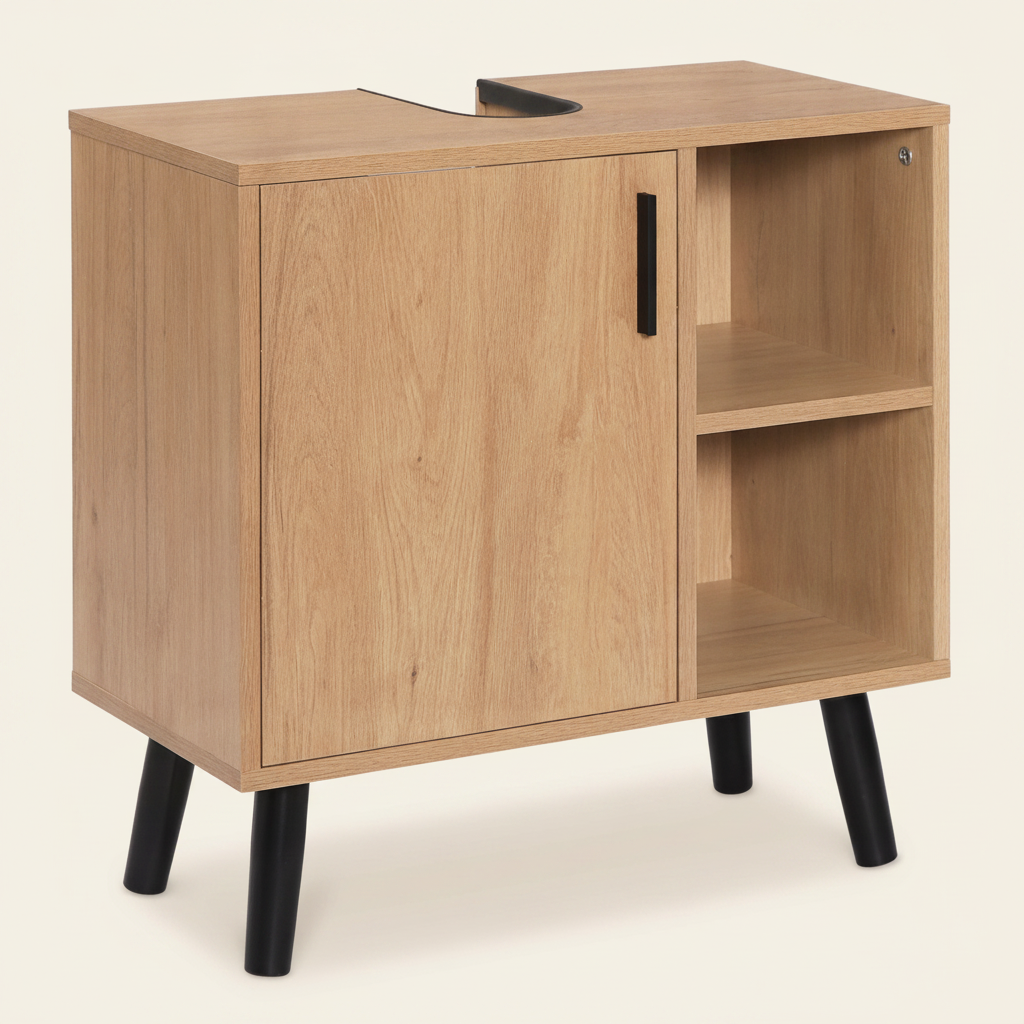 Meuble sous-lavabo avec porte 60x30x60.5cm