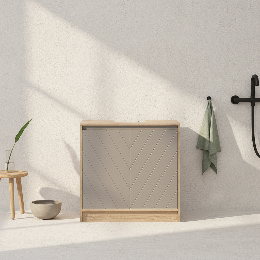 Meuble sous-lavabo à double porte