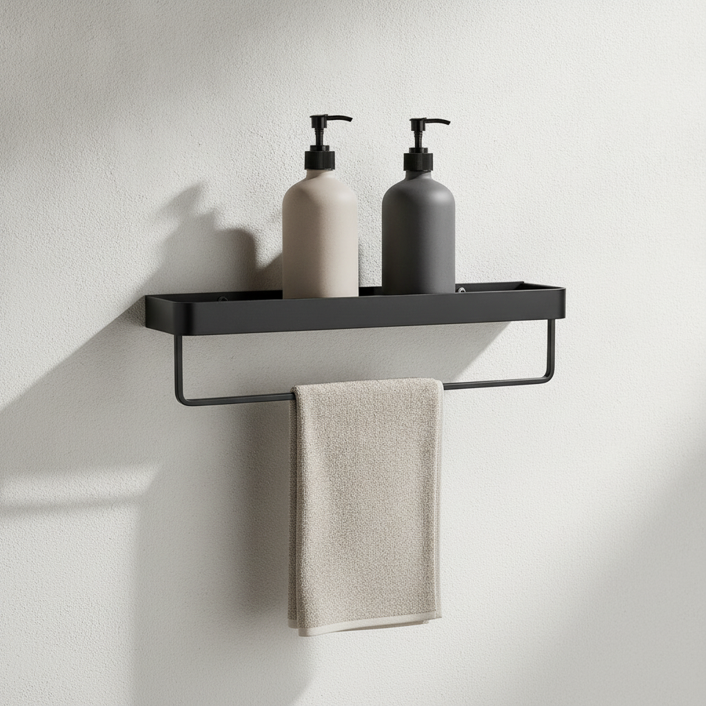 Étagère de douche d'angle sans perçage