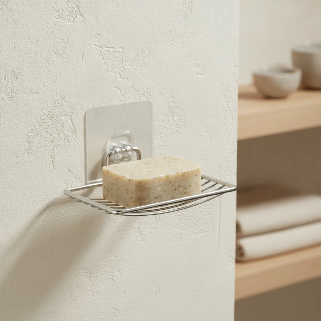 Porte-savon mural en acier inoxydable