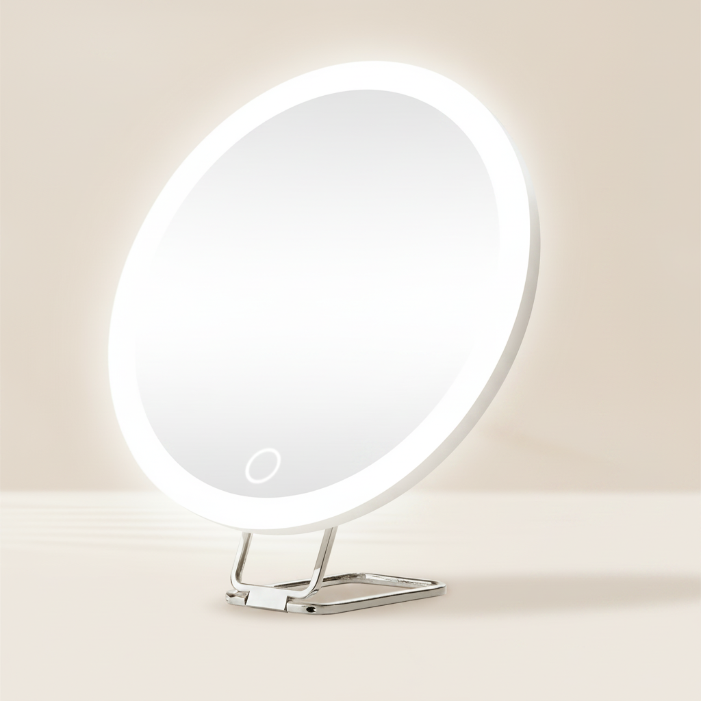Miroir grossissant lumineux à ventouse 6 pouces