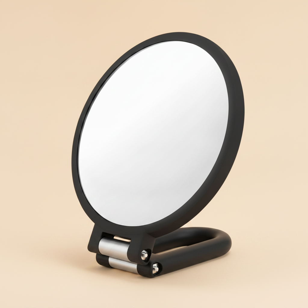 Miroir de poche grossissant double face 15X