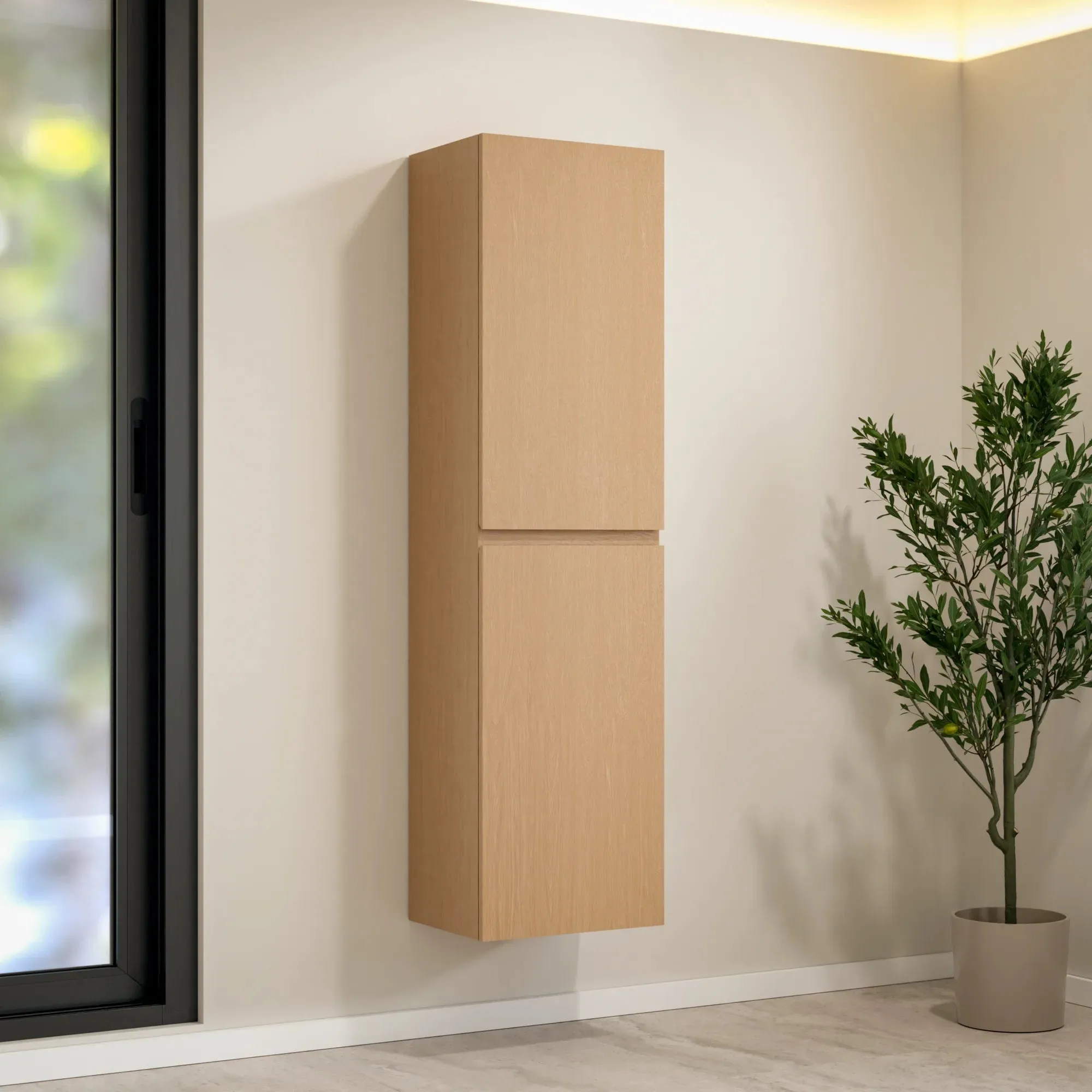 Armoire à colonnes Ruvo - 150cm - Chêne Clair