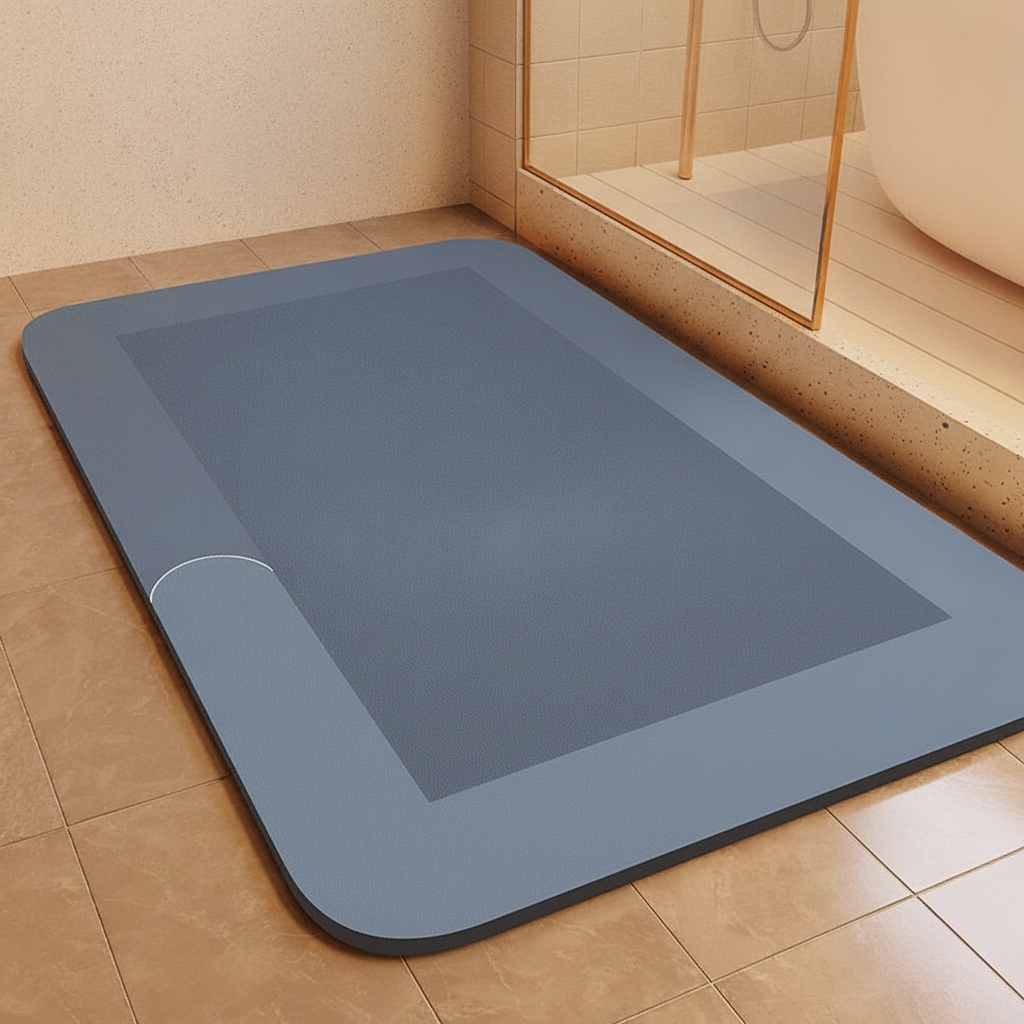 Tapis de bain en diatomite absorbant