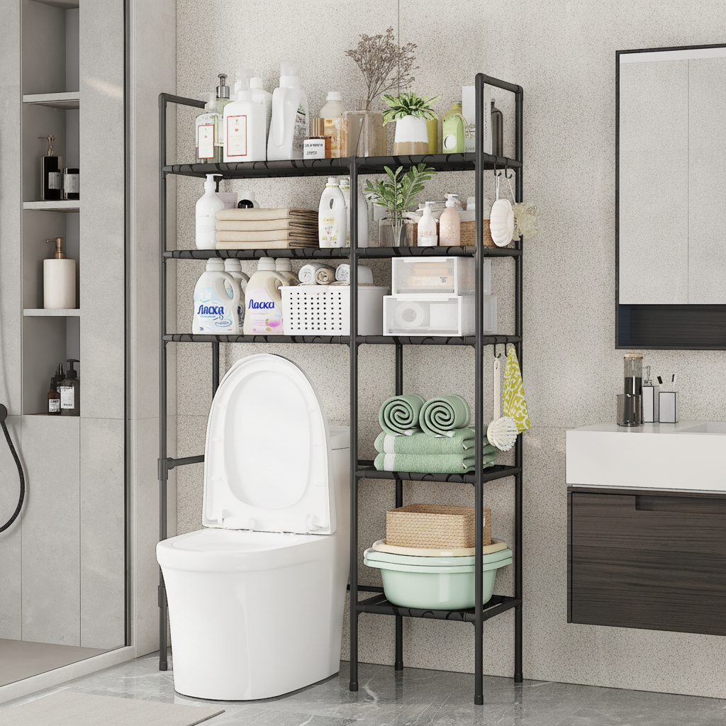 Meuble dessus WC à 2/3 niveaux